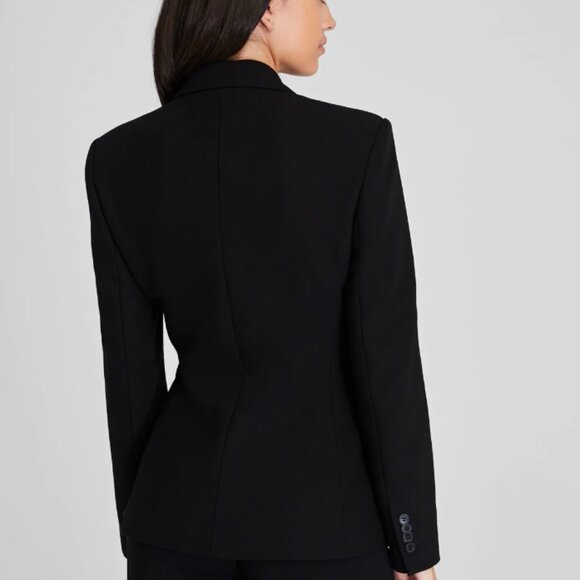 Club Monaco Cinched Waist Blazer - NWT Black Size 4 - Picture 2 of 4